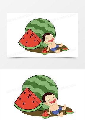 吃瓜绘画,描绘生活中的酸甜苦辣